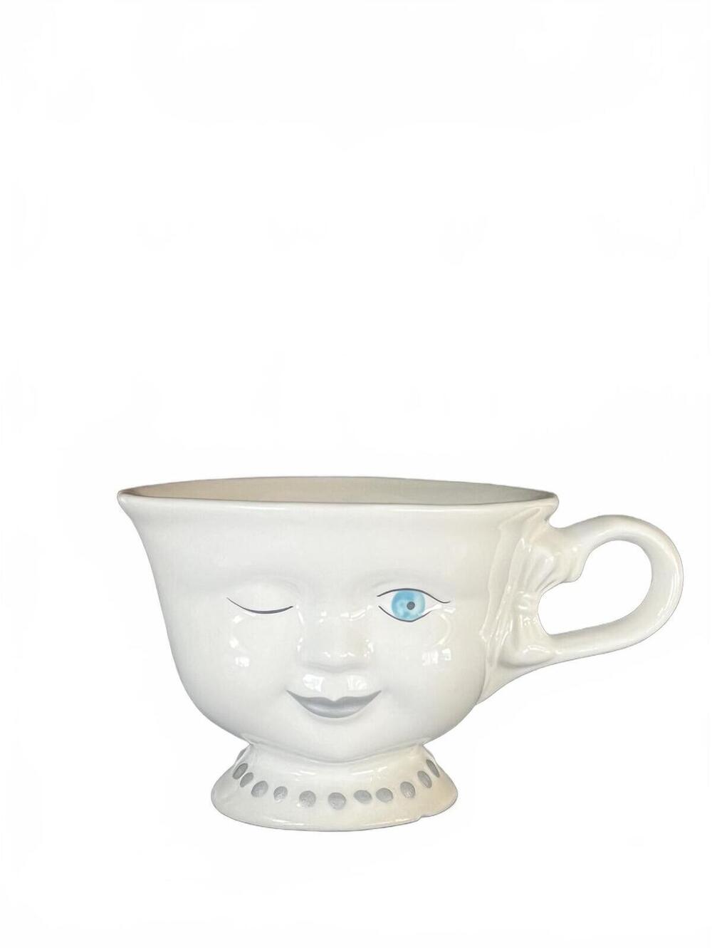 Vintage Baileys Irish Cream Winking Face Teacup Mug Collectible
